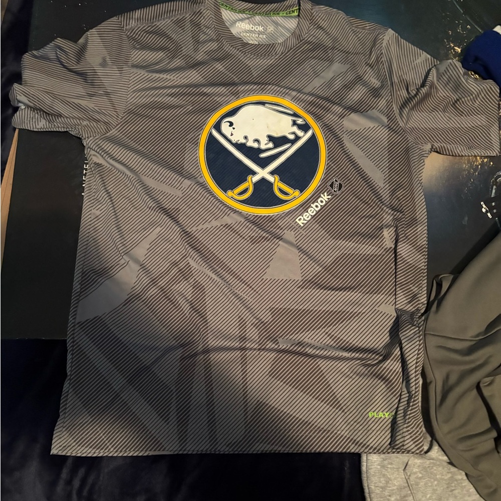 Reebok Gray Buffalo Sabres Short Sleeve Tee